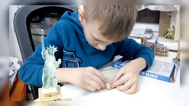 Статуя свободы Нью Йорк. 3D пазл. ч.3 смотреть онлайн