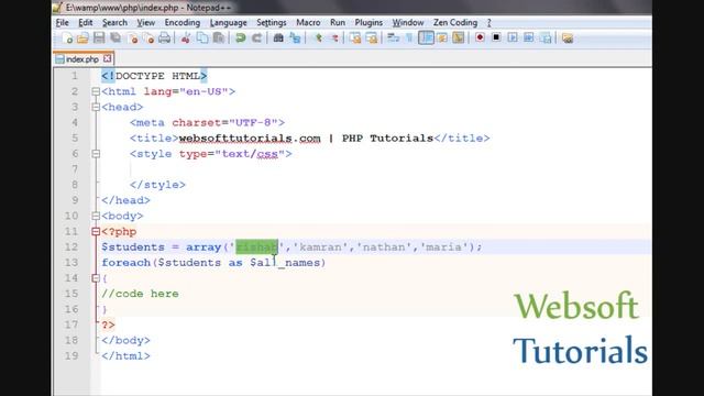 php tutorials in hindi urdu 26 foreach loop in php смотреть онлайн