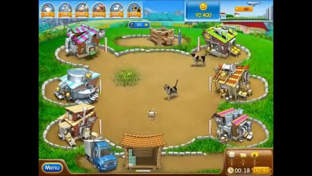 Farm Frenzy Pizza Party Cow Lane 1 смотреть онлайн