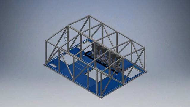 Сборка павильона ГидроПНС производства АО Промэнерго