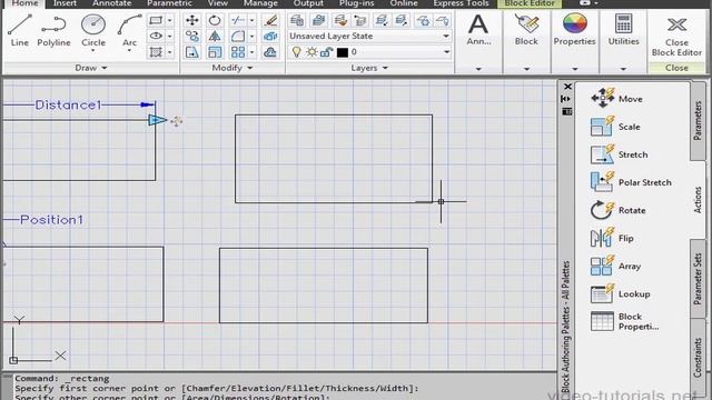 AutoCad ToolBar 14 ( Dynamic Blocks 3 ) смотреть онлайн