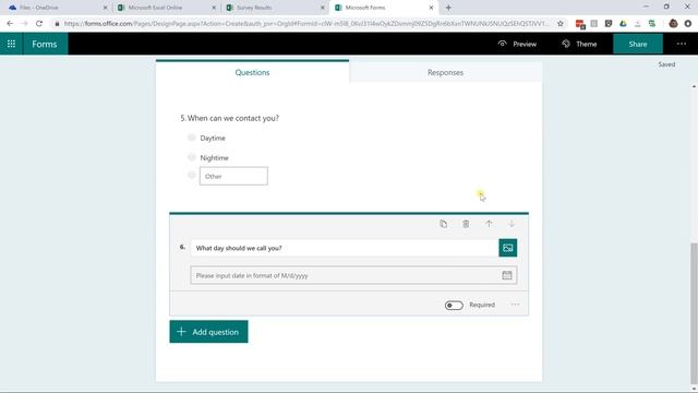 Collect Data into Excel Online | Forms, Surveys, Questionnaires using Office 365 смотреть онлайн