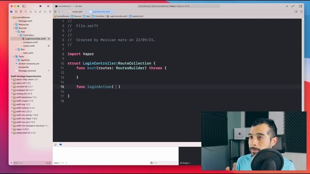 Exploring routing in vapor - grouping routes with swift in the backend #swift #vapor смотреть онлайн