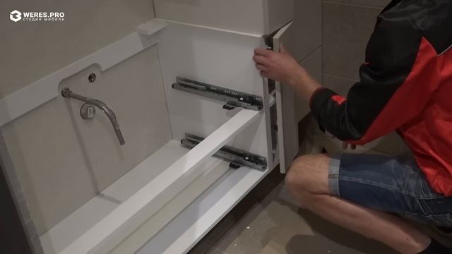 Дизайнерская мебель для ванной /Студия мебели Верес смотреть онлайн