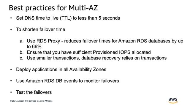 Achieving High Availability and Durability with Multi-AZ on Amazon RDS - AWS Online Tech Talks смотреть онлайн