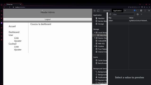 REACTJS 18 JWT 21/? - Logout et routage programmatic смотреть онлайн