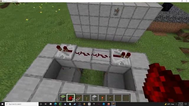 Minecraft Flush 2x2 Piston Door Java смотреть онлайн