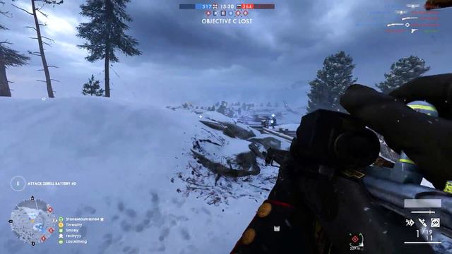 WINTER SNIPER - 48 kills | Battlefield 1: Russian DLC Conquest Gameplay [60fps] смотреть онлайн