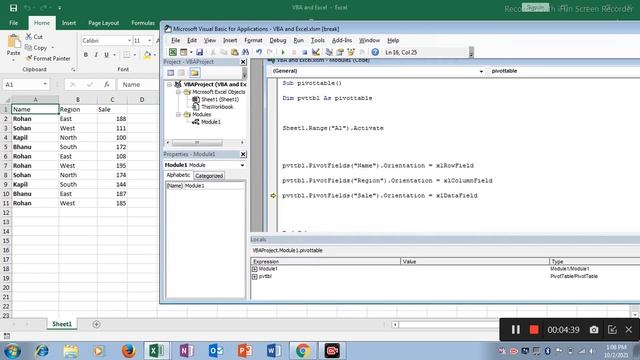 Creating Pivot table with vba/pivot table wizard method смотреть онлайн