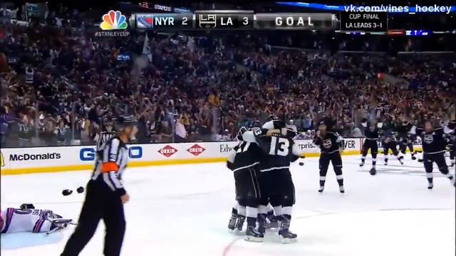 Победный гол L.A. Kings в финале Кубка Стенли. смотреть онлайн