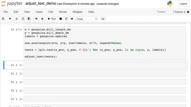 Automatically Update Matplotlib Text Position with Python adjustText to Avoid Overlaps смотреть онлайн
