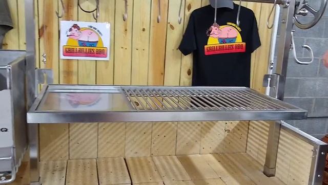 Tagwood Santa Maria Argentinian Grill at GrillBillies BBQ Supply, Wendell, NC. смотреть онлайн