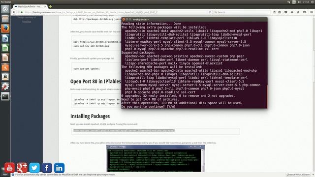 How to: Setup a LAMP Server on Debian 8 Jessie (Linux, Apache2, MySQL and PHP 7) смотреть онлайн