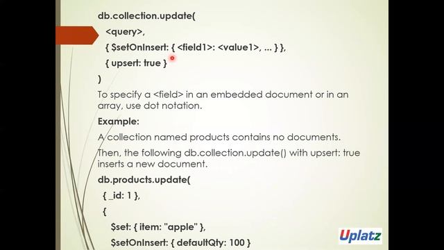 Lecture 7 - How to Update Documents in MongoDB | MongoDB Full Course | Uplatz смотреть онлайн