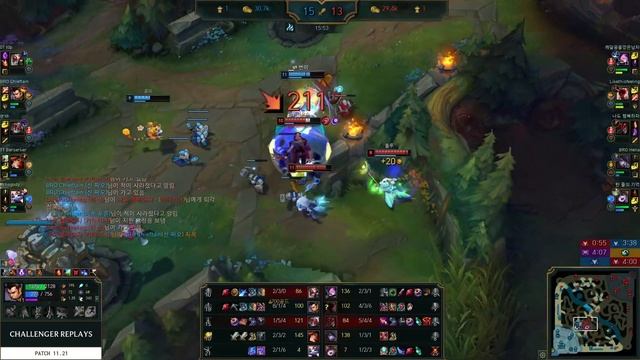 Xin Zhao Jungle vs Lee Sin - KR Challenger Patch 11.21 смотреть онлайн