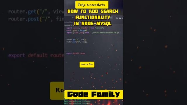 how to add search functionality in node-mysql@codefamily #nodejs #react #mysql смотреть онлайн