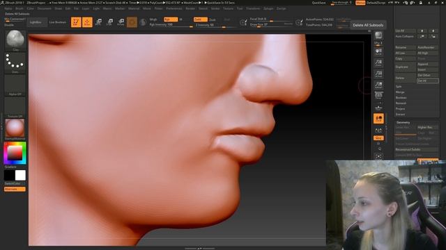 Bas-relief sculpting in ZBrush (timelapse) смотреть онлайн