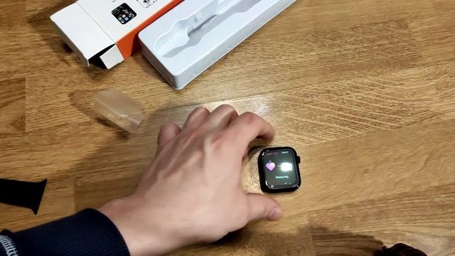 Распаковка, обзор, смарт часы T100 PLUS IWO.  Smart Watch T100 PLUS IWO 7 Series.