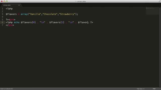 PR PHP 22 Introducing Arrays смотреть онлайн