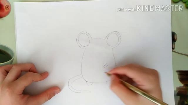как нарисовать милую мышку смотреть онлайн