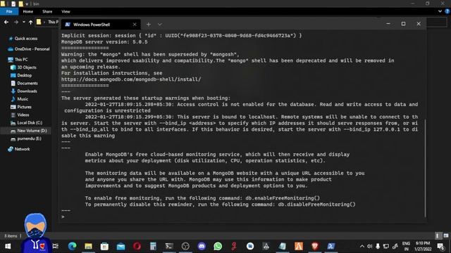 Mongo Db C.L.I Tutorial | Insert Data - Find Data - Remove Data | Collection Creation Part 1 смотреть онлайн