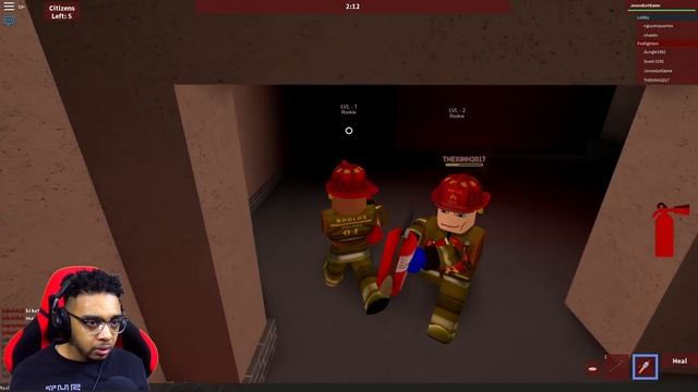 ROBLOX | FIREFIGHTER SIMULATOR | I'M ON FIRE!!! смотреть онлайн