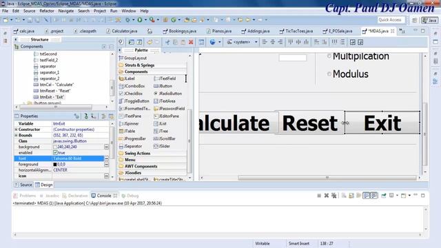 How to Create Simple Arithmetic Operator of MDAS calculator in Java Eclipse смотреть онлайн