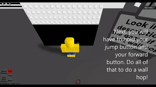 How to do a *SIMPLE WALL HOP* in Roblox! смотреть онлайн