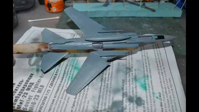 Warplane Mig 23, JRV I PVO 1/72, ZVEZDA Full Video Build