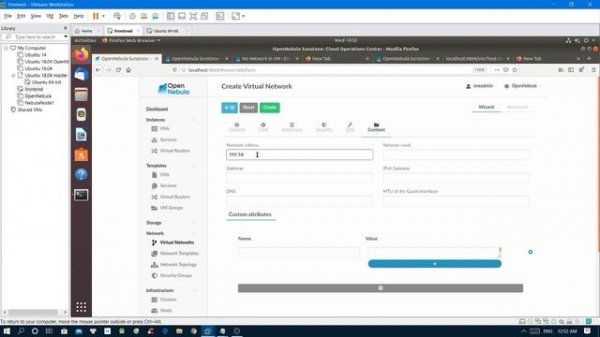 OpenNebula - Networking Setup on VMware (Cloud Computing)