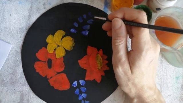 Занятие "Знакомство с жостовской росписью" смотреть онлайн
