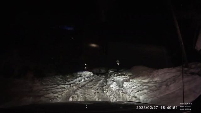 Sorento BL в гору. Твердый снег.  ч2