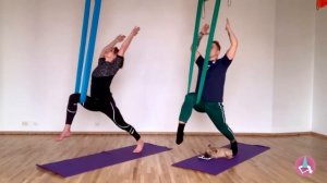 Аэройога растяжка с гамаком