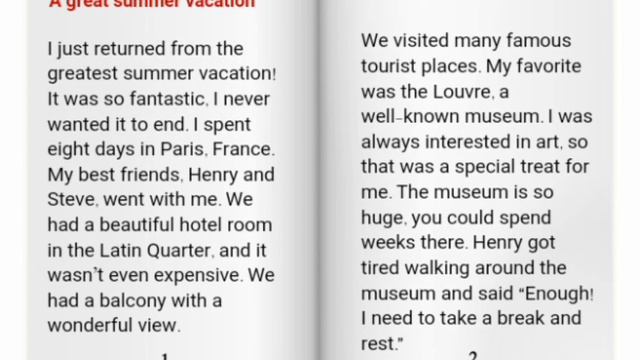 English Texts for Beginners Level A2 - A great summer vacation смотреть онлайн