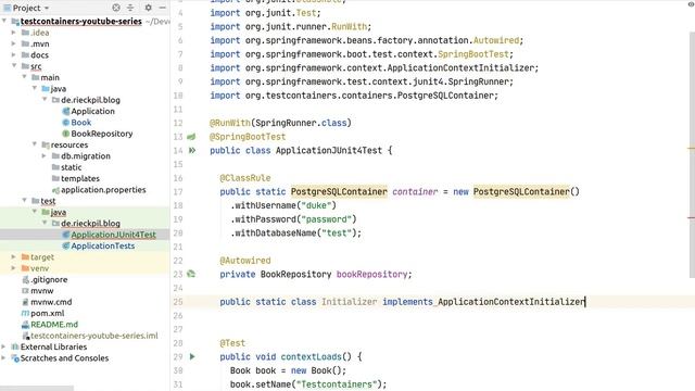 Introduction to Testcontainers with JUnit 4 and Spring Boot смотреть онлайн
