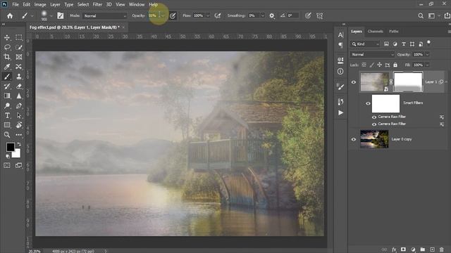 How to create FOG Mist Effect in Photoshop | Urdu/Hindi смотреть онлайн