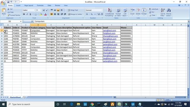 UIPath read excel and enter the data into web forms смотреть онлайн