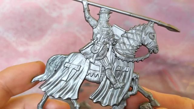 Конные сержанты Тевтонского ордена - солдатики от Воины и битвы. смотреть онлайн