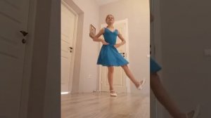 Лихацкая Ника комбинация с платком «Каблучное» в народном танце