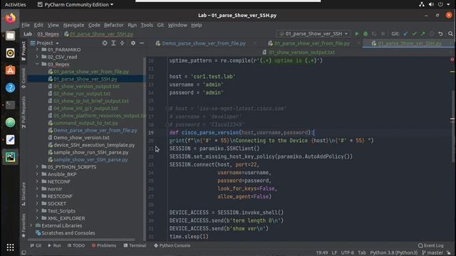 Parse Cisco SSH commands using Python: RegEx Parser Part 5/9: Configuration Parsing смотреть онлайн