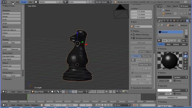 Blender Modelling Tutorial - Making a Knight Chess Piece Part 2 Joining the Head to the Base смотреть онлайн