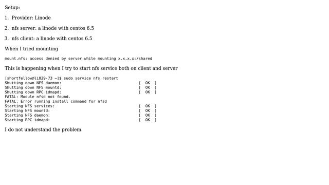 DevOps & SysAdmins: having trouble setting up NFS server on centos 6.5 (2 Solutions!!) смотреть онлайн