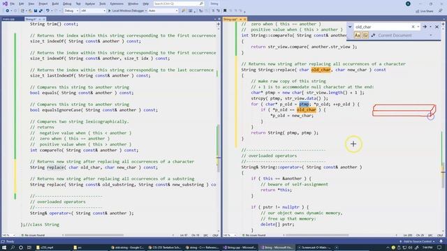 12.8 Java-like String in C++ update: replace() characters смотреть онлайн