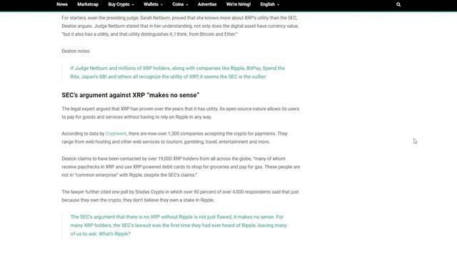 Аргумент SEC против XRP не имеет смысла | настроения инвесторов неоднозначны к BTC смотреть онлайн