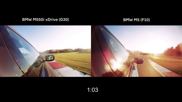 BMW M5 F10 vs BMW M550i xDrive G30: Time Attack