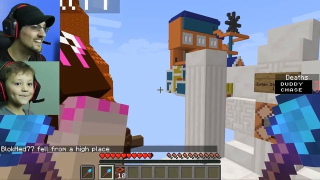 BURNING HELLO NEIGHBOR MINECRAFT CHALLENGE! FGTEEV Duddy Vs. Chase Firey Structures Batman Mini-Gam