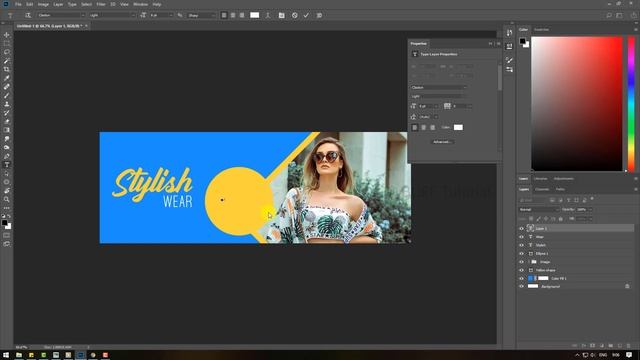 Create a Stylish Fashion Banner in Photoshop | Photoshop Tutorial | Download PSD File смотреть онлайн