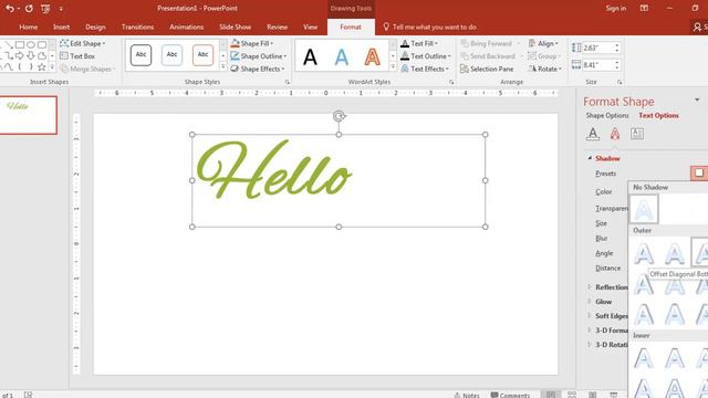 Hard Shadow Text In PowerPoint смотреть онлайн