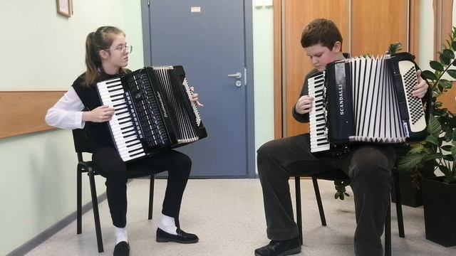 Дуэт аккордеонистов Савицкая Полина и Левоневский Павел смотреть онлайн