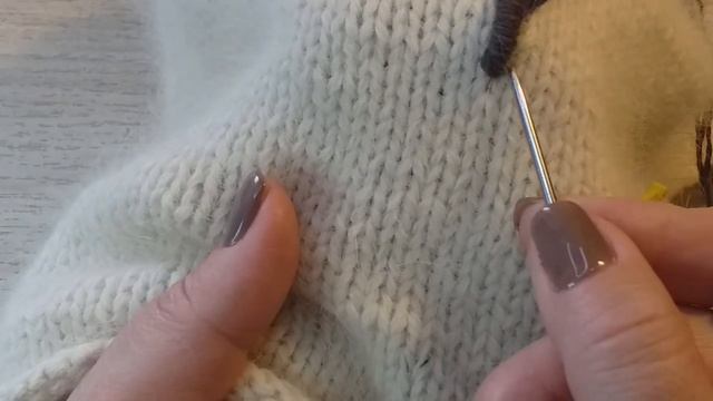 Комплект "Рококо" из пуха кролика. Подробный МК. смотреть онлайн